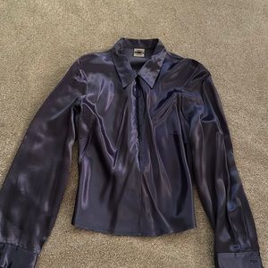 Jeans Wear Purple Zipper Front Blouse 👚Great, preloved condition